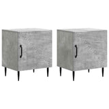 Bedside Cabinet 2 pcs Concrete Grey 43 x 34.5 x 50 cm 894802