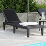 ZNTS Sun Lounger Black 159x57x83.5 cm Polypropylene 4008100