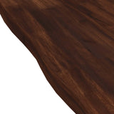 Live Edge Table Top 120 x 30 x 3.5 cm Rectangular Dark Brown 938413