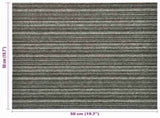 Carpet 20 pcs Striped Anthracite 50 x 50 cm 100% Polypropylene 42046745