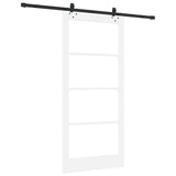 Sliding Door ORKDAL White and Black 93 x 202 cm 3332204