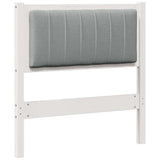 Upholstered Headboard White 80 cm Solid Pine Wood 879093