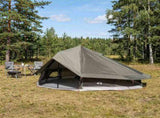 Tipi Tent Brown Grey 800 x 800 x 430 cm Polyester and Steel 42029021