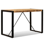 ZNTS Dining Table Solid Rough Mango Wood 120 cm 243996