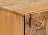 Sideboard with Storage Natural 40 x 33 x 75 cm Solid Mango Wood 4018284
