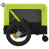Pet Bike Trailer Green and Black Oxford Fabric and Iron 93934