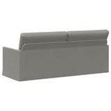 3 Seater Sofa Light Grey 190 x 81 x 82 cm Velvet 42041120