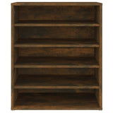 ZNTS Shoe Cabinet Smoked Oak 60x35x70 cm Engineered Wood 816014