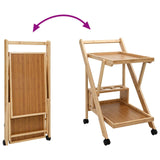 Kitchen Trolley with Wheels Light Brown 65 x 40.5 x 76.5 cm 42028291