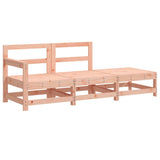 3 Piece Garden Lounge Set with Cushions Solid Wood Douglas 825602