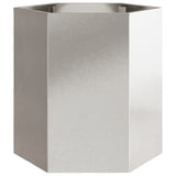 Garden Planter 2 pcs Hexagon 46x40x45 cm Stainless Steel 851117