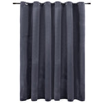 Blackout Curtain with Metal Rings Velvet Anthracite 290x245 cm 134499
