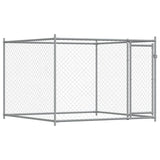 Dog Cage with Doors Grey 8x2x1.5 m Galvanised Steel 3209575