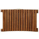 Sun Lounger with Dark Grey Cushions Solid Wood Acacia 363283