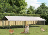 Outdoor Dog Kennel with Roof 400x200x150 cm 171499