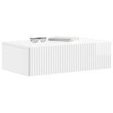 Wall-Mounted Side Table High Gloss White 59 x 34.5 x 17 cm 898489