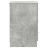 Bedside Cabinet Concrete Grey 38x35x56 cm Engineered Wood 800458