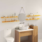 Floating Shelf 4 pcs Mustard Yellow 100 x 18 x 2.5 cm Steel 8004051