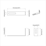 Anti Tip Bracket Plain 1268 pcs Silver Iron 864552