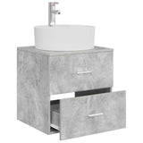 Wall-Mounted Sink Vanity Concrete Grey 49.5 x 44.5 x 65 cm 890297