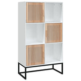 Highboard White 70x35x125 cm Engineered Wood 352136