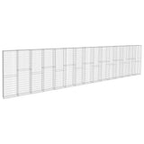 Gabion Wall with Covers Galvanised Steel 900x50x200 cm 144916