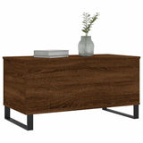 Coffee Table Brown Oak 90x44.5x45 cm Engineered Wood 830987