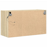 TV Wall Cabinet with LED Lights Sonoma Oak 80x31x45 cm 852287