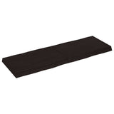 Table Top Dark Brown 120x40x cm Treated Solid Wood Live Edge 364023