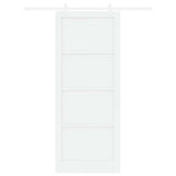 Sliding Door White 93 x 232 cm Solid Pine Wood 3333575
