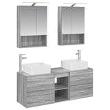 Bathroom Furniture Set 5 pcs Grey Sonoma 3406764