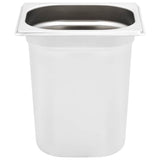 Gastronorm Containers 8 pcs GN 1/6 200 mm Stainless Steel 50909