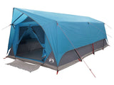 Tunnel Tent with Roof Blue 8-Person Polyester and Steel 42028658