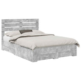 Bed Frame with Drawer with Headboard Manual Engineered Wood 3411638