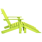 Garden Chair Green Solid fir wood 2-Seater Detachable 315916