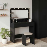 Dressing Table Black Oak 100 x 41 x 135 cm Engineered Wood 865101