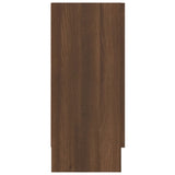 Vitrine Cabinet Brown Oak 120x30.5x70 cm Engineered Wood 815629
