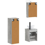 Bathroom Furniture Set 4 pcs Concrete Grey 3407466