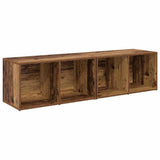 TV Cabinet Set 2 pcs Old Wood 37 x 35 x 72 cm Engineered Wood 3393519