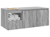 Bathroom Furniture Set 2 pcs Grey Sonoma Engineered Wood 3404120