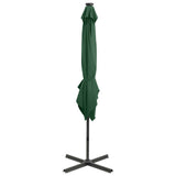 Cantilever Garden Parasol Green Polyester, Aluminium Large 312321