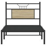 Bed Frame without Mattress Sonoma Oak 90x190 cm Single Engineered Wood 4106784