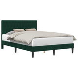 Bed Frame with Headboard Black 180 x 200 cm Velvet 42027696
