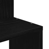 Wall Corner Shelf Black 32x32x127,5 cm Engineered Wood 860518