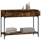 Console Table Smoked Oak 100x34.5x75 cm Engineered Wood 833395