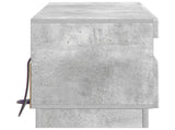 LED TV Cabinet Concrete Grey Engineered Wood 897428