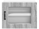 Wall Glass Cabinet PORTO 2 pcs Grey Sonoma 40 x 31 x 40 cm 885198
