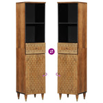 Bathroom Cabinet 38x33x160 cm Solid Wood Mango 358306