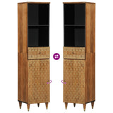 Bathroom Cabinet 38x33x160 cm Solid Wood Mango 358306