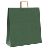 Paper Bags 250 pcs with Handles Green 45x17x48 cm 4101961